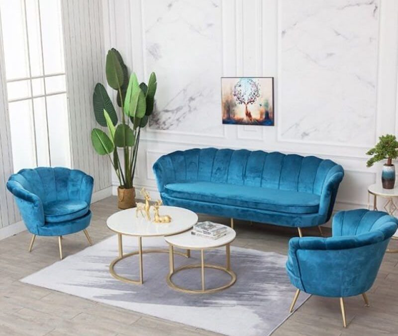 Sofa Tamu Kerang Biru